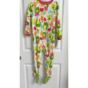 NWT 5T Carters Frogs Fleece Pajamas